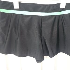 New XXL Zero XPOSURE Swim Shorts Black with Mint Green Stripe. Sz. XXL
